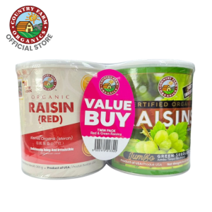 [Twin Pack] Organic Raisins - Red & Green (300g x 2)