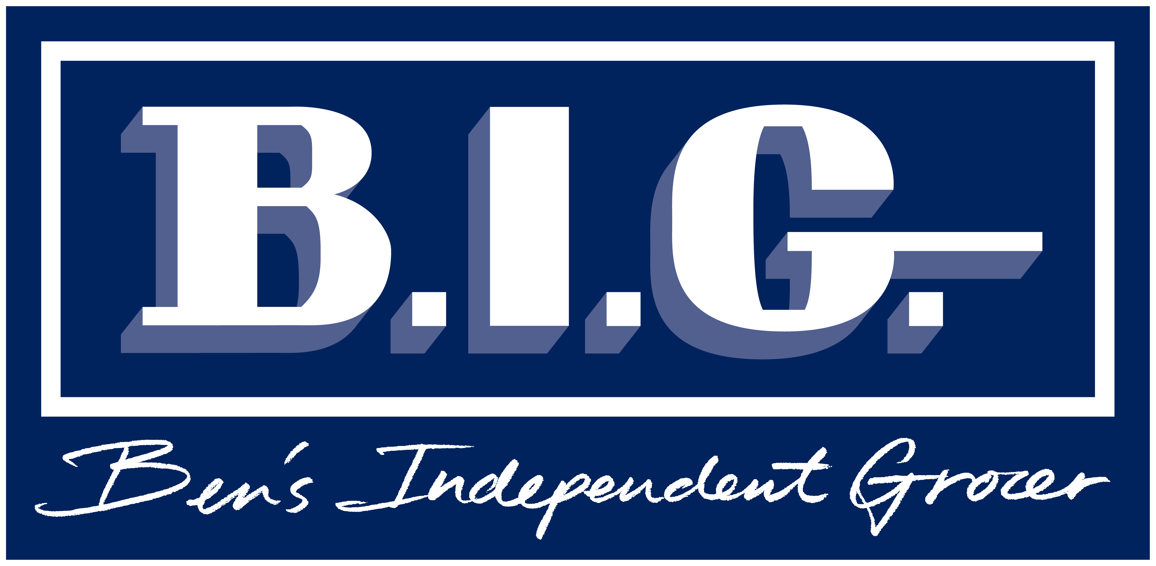 BIG Grocer Logo-1C Pantone2767U-wf frame-09102011