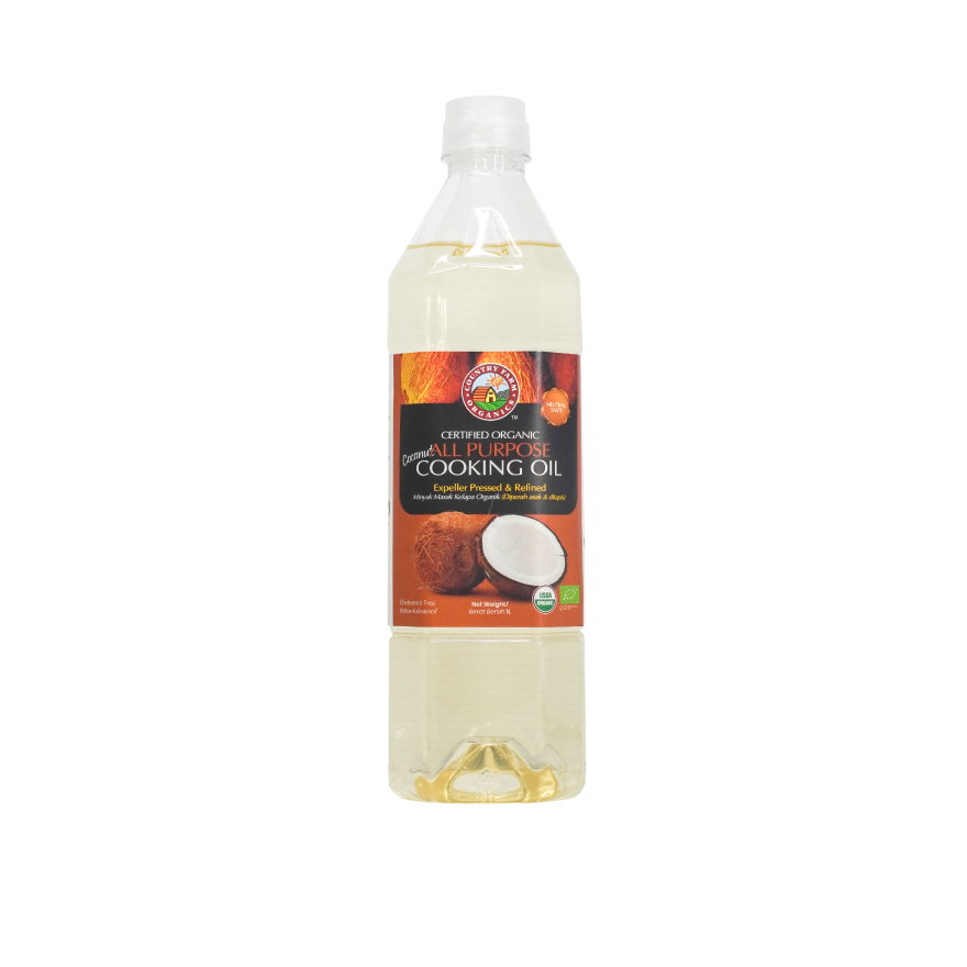 Certified Organic Coconut All Purpose Cooking Oil (1L)