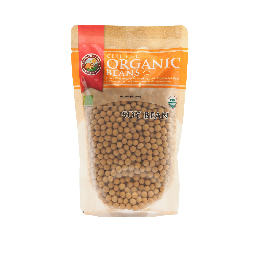 Certified Organic Soy Beans (300g)