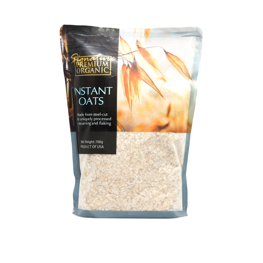 Clearance Sale - Signature Premium Organic Instant Rolled Oats (700g) [Expiry: June 2024]