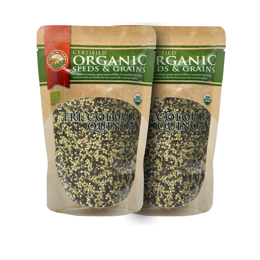 Twinpack Organic Tri-Colour Quinoa (250g)**