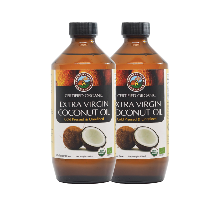 Twinpack Extra Virgin Coconut Oil 500ml x 2**