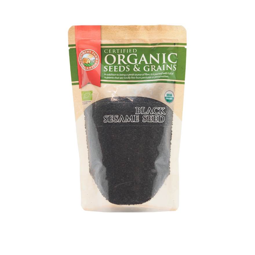 Certified Organic Black Sesame Seeds (200g)