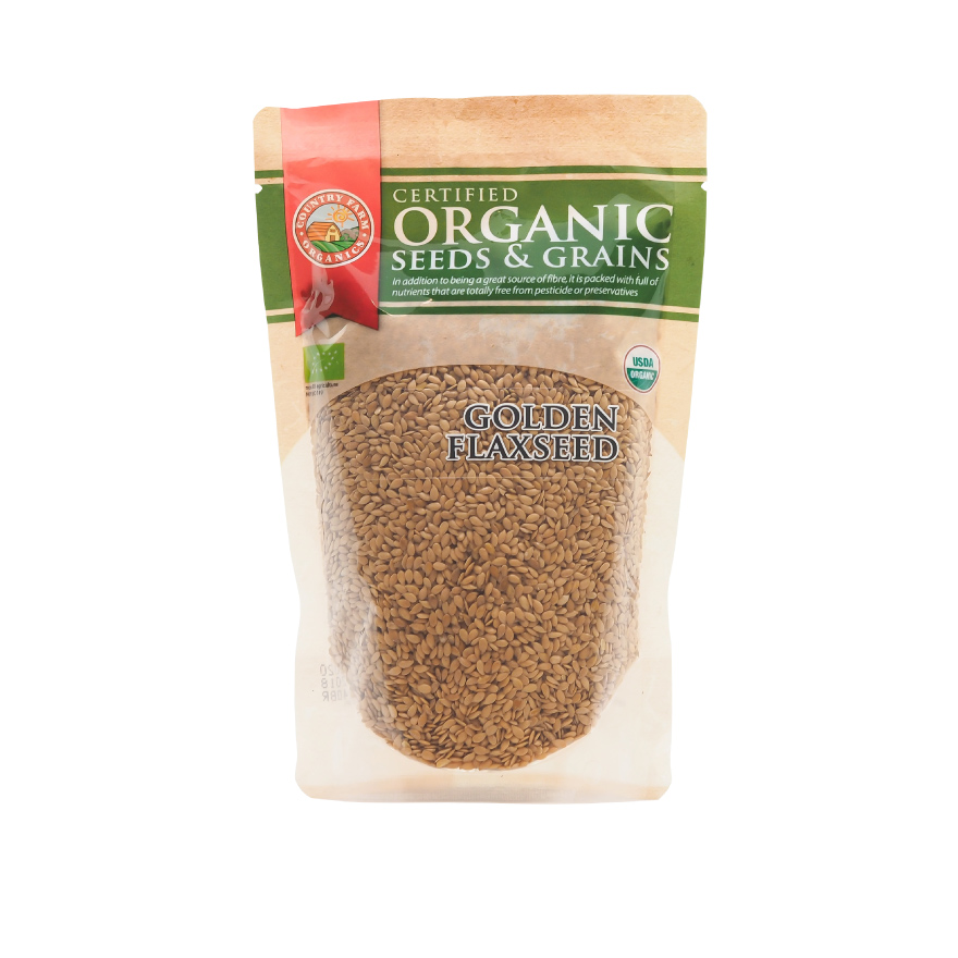 Certified Organic Golden Flaxseeds (250g)