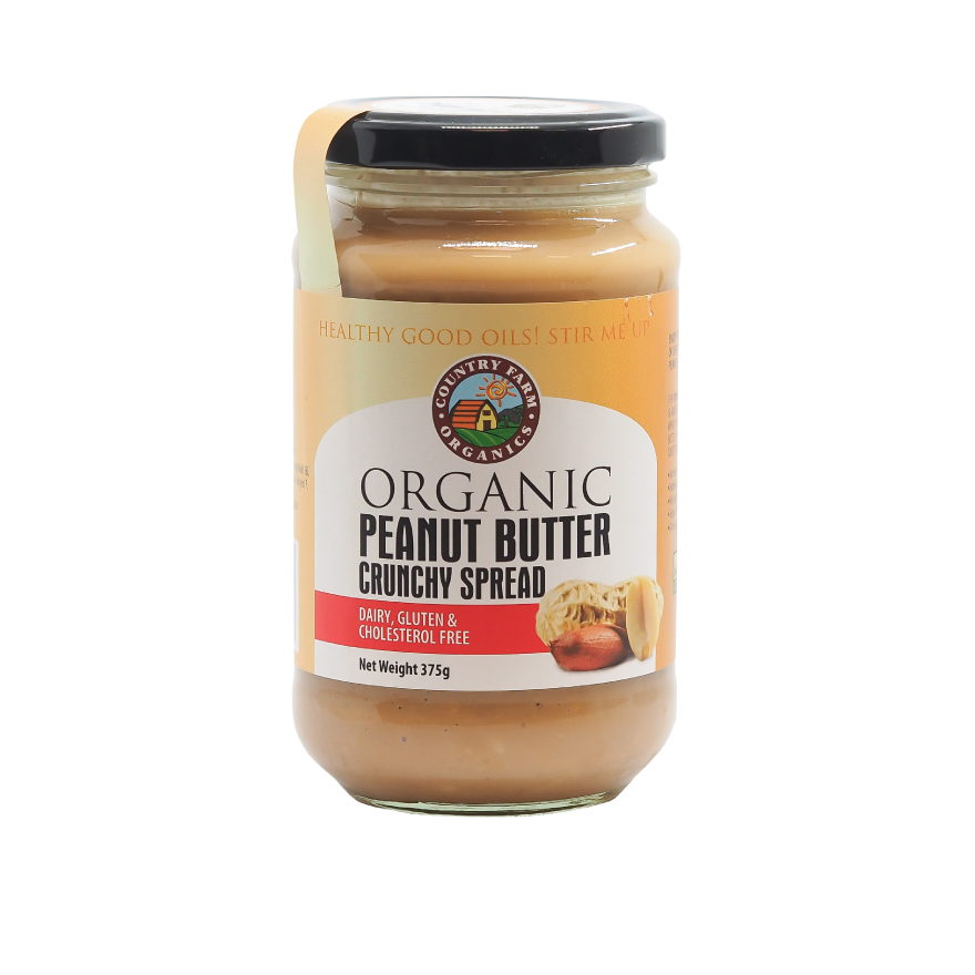 Clearance Sale - Organic Peanut Butter Crunchy - 375g [EXP: 18-5-2024]